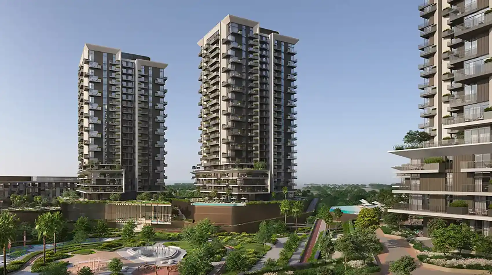 Cyan Tower at Rise by Athlon